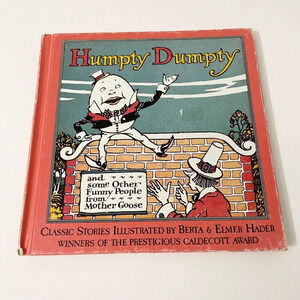 Vtg 1992 Humpty Dumpty and Some Other Funny People from Mother Goose Book